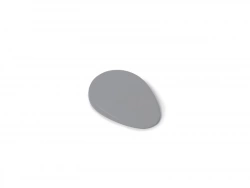 Cale porte amovible REI pétale plastique anthracite 60 x 83 x 14 mm