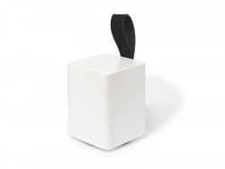 Bloque-porte amovible REI carré bois blanc 68 x 68 87 mm