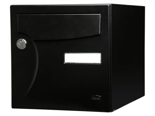 Boîte Aux Lettres Normalisée 2 Portes Extérieur Renz Acier Noir Mat