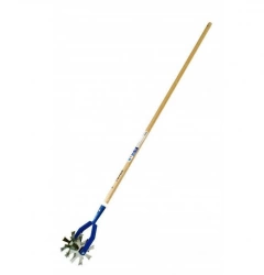 Emietteur acier, REVEX, manche bois, L.150 cm