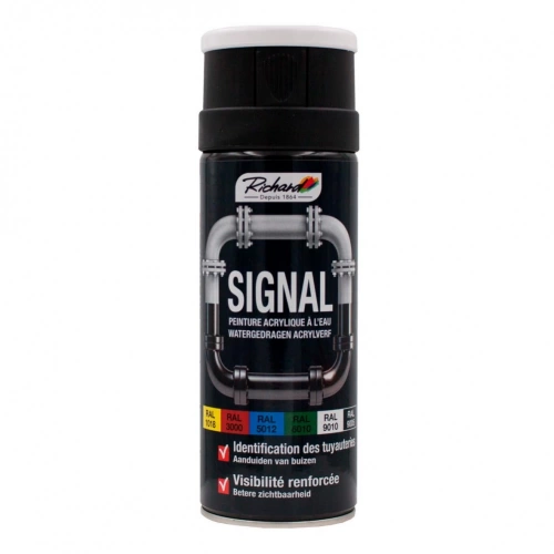 Bombe de Peinture 400 ml RICHARD Signal RAL 9010 Blanc