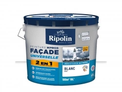 Peinture extérieure façade 2en1 xpro3 RIPOLIN blanc mat 10l