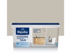 Peinture Mur Cuisine Et Bains Ripolin Beige Pierre Satiné 2 L