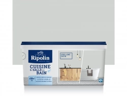 Peinture Mur Cuisine Et Bain Ripolin Gris Lomé Satiné 2 L