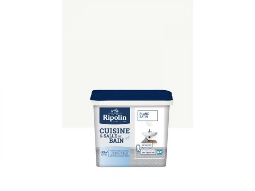 Peinture Mur Cuisine Et Bain Ripolin Blanc Satiné 0.75 L