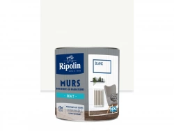 Peinture mur, boiserie, radiateur RIPOLIN blanc mat 0.5 l