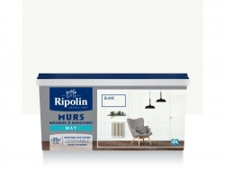 Peinture mur boiserie radiateur RIPOLIN blanc mat 2L5