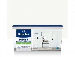 Peinture mur boiserie radiateur RIPOLIN blanc satiné 2L5