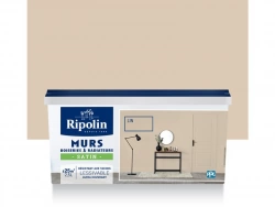 Peinture mur boiserie radiateur RIPOLIN lin satiné 2L5