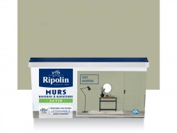 Peinture Mur, Boiserie, Radiateur Ripolin Vert Gaspésie Satiné 2.5 L