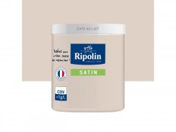 Testeur peinture intérieur satiné mur, boiserie et radiateur RIPOLIN, café au lait, 75 ml