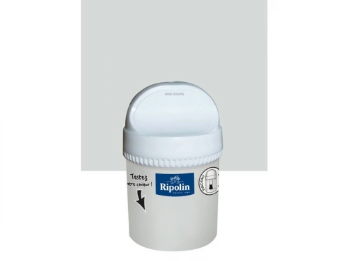 Testeur peinture gris souris mat Intérieur RIPOLIN 75 ml