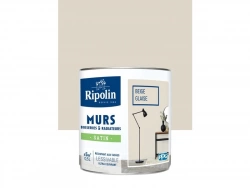 Peinture mur, boiserie et radiateur intérieur, RIPOLIN, beige glaise satiné, 0.5 l