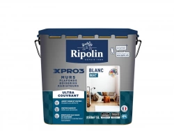 Peinture Mur, Plafond Et Boiserie Ripolin Xpro3 Blanc Mat, 5 L