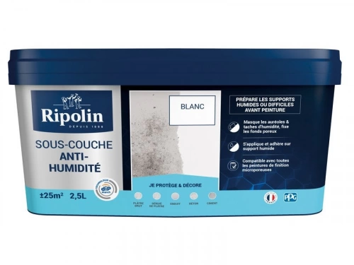 Sous-Couche Antihumidité Rip Etanch, Ripolin Blanc 2.5 L