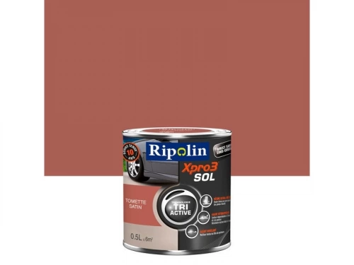 Peinture Sol Extérieur / Intérieur Xpro 3 Ripolin, Rouge Tomette, 0.5 L