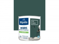 Peinture intérieur satiné mur, boiserie et radiateur RIPOLIN vert armerie, 0.5 litre