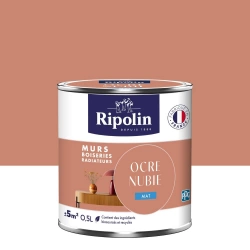 Peinture Mur, Boiserie, Radiateur   Ripolin Ocre Nubie Mat 0.5 L