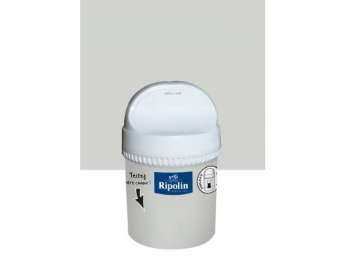 Testeur Peinture Gris Lomé Satin Ripolin Murs Et Boiseries 0.075 L