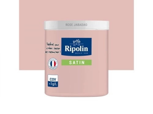 Testeur Peinture Rose Jabadao Satiné Ripolin 75 Ml