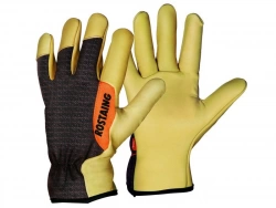 Gants De Jardinage En Cuir Rostaing Beige, Taille 10 / Xl
