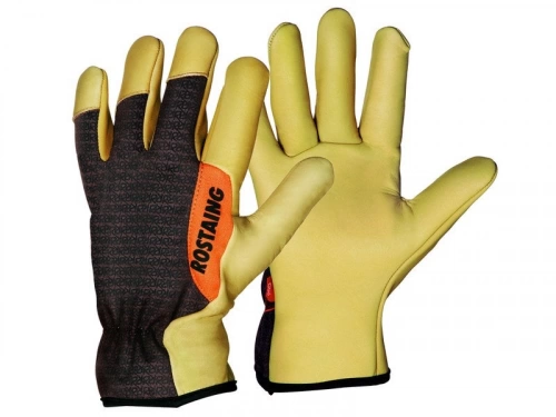Gants De Jardinage En Cuir Rostaing Beige, Taille 10 / Xl