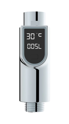 Compteur d'eau pour douche EKOGEST, chromé, EDOUARD ROUSSEAU