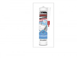 Mastic d'étanchéité cuisine et bain silicone, RUBSON, 280 ml transparent