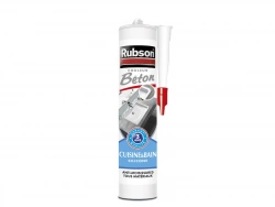 Mastic d'étanchéité cuisine et bain silicone, RUBSON, 280 ml béton