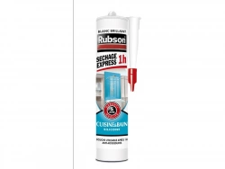 Mastic D'Étanchéité Cuisine&Bain Rubson Séchage Express Silicone Blanc 280Ml
