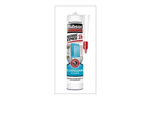 Mastic D'Étanchéité Cuisine&Bain Rubson Séchage Express Silicone 280Ml