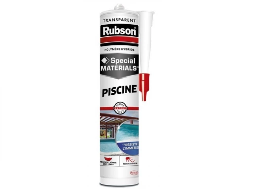 Mastic d'étanchéité joint pour piscine, RUBSON, 280ml transparent