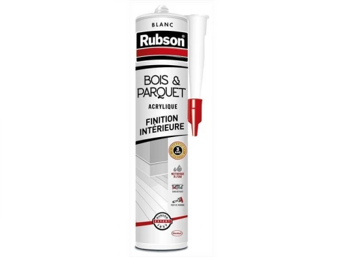 Mastic D'Étanchéité Boiserie, Parquet Et Plinthe Rubson 280 Ml Blanc