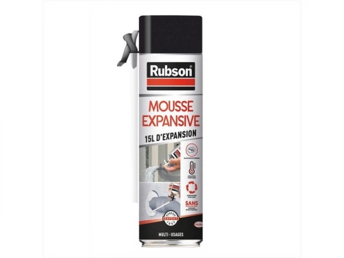 Mousse expansive multi usages inf. 0,1% iso RUBSON  blanc 345/15l