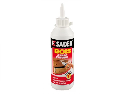 Colle à bois rapide spécial matériaux, SADER, 250 g