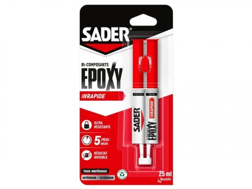 Colle réparation gel époxy, SADER, 25 ml