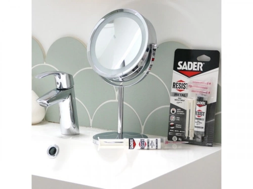 Colle de reparation epoxy bi-composant sader resist metal seringue 10g