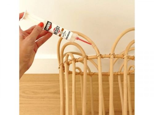 Colle de reparation epoxy bi-composant sader resist bois seringue 10g