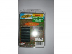 Lot de 1000 agrafes vertes pour clôture, 20 mm