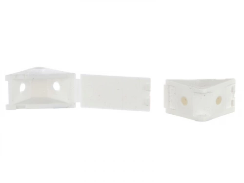 8 Taquets D'Assemblage Blanc, L.3.5 X L.3 Cm