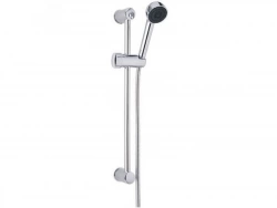 Pommeau de douche simple avec flexible et barre, chromé