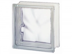 Brique De Verre, Transparent Ondulé Brillant