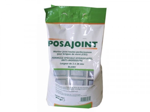 Joint Poudre Brique De Verre Blanc 5 Kg, 2 M²