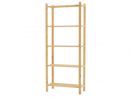 Etagère en pin à 5 tablettes , L.70 x P.30 x H.170 cm