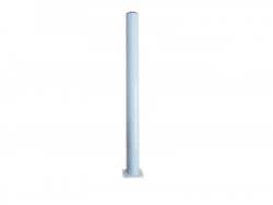 Lot De 4 Pieds De Table Cylindrique Fixes Métal Époxy Blanc, 71 Cm