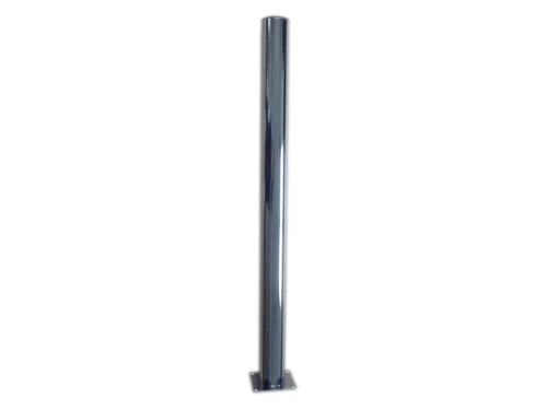 Lot De 4 Pieds De Table Cylindrique Fixes Métal Époxy Gris, 71 Cm