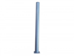 Lot De 4 Pieds De Table Cylindrique Fixes Métal Époxy Gris, 71 Cm