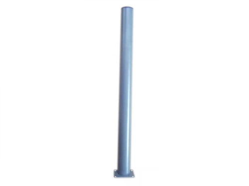 Lot De 4 Pieds De Table Cylindrique Fixes Métal Époxy Gris, 71 Cm
