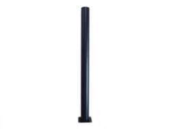Lot De 4 Pieds De Table Cylindrique Fixes Métal Époxy Noir, 71 Cm