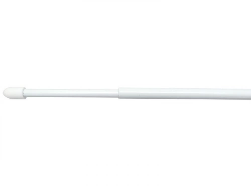 Lot de 2 barres rondes diam. 7 mm blanc brillant 30-50 cm acier